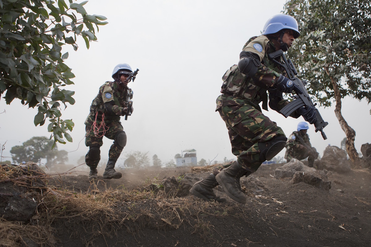 A tanzániai különleges egység katonái 2013 nyarán az ENSZ MONUSCO-missziójának kötelékében (Fotó: Flickr/MONUSCO/Sylvain Liechti)